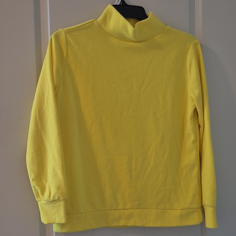 Dudley Stephens Tuckernuck Terry Turtleneck Size XS Color Sunshine